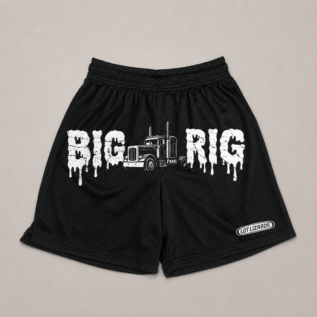 Lot Lizards "BIG RIG" Trucker Basketball Shorts